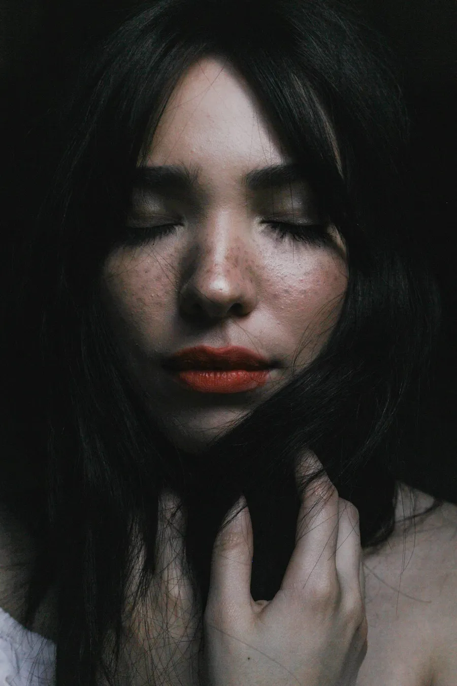 low-light portrait photo