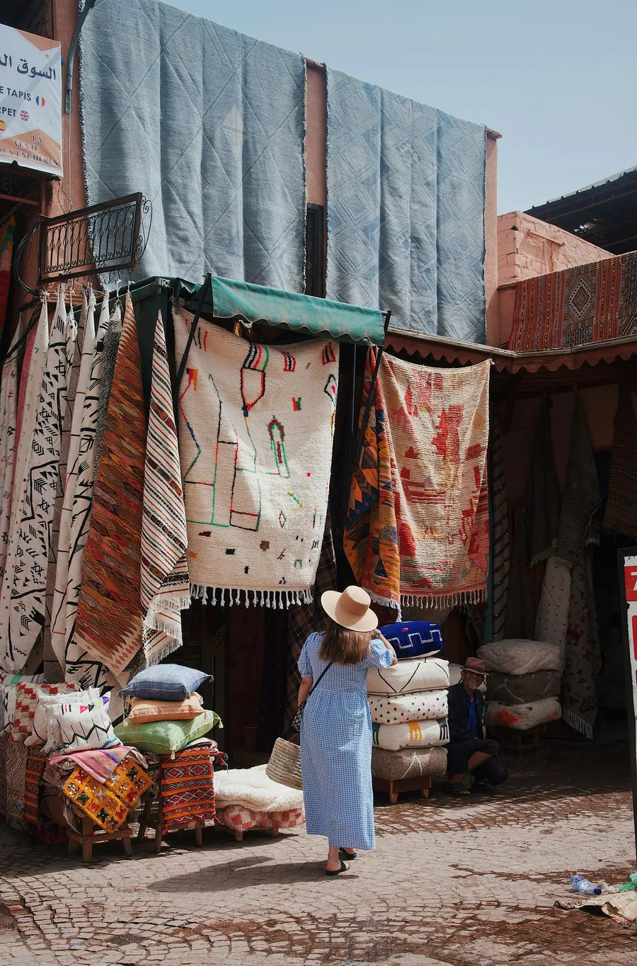 crowded market in Marrakech